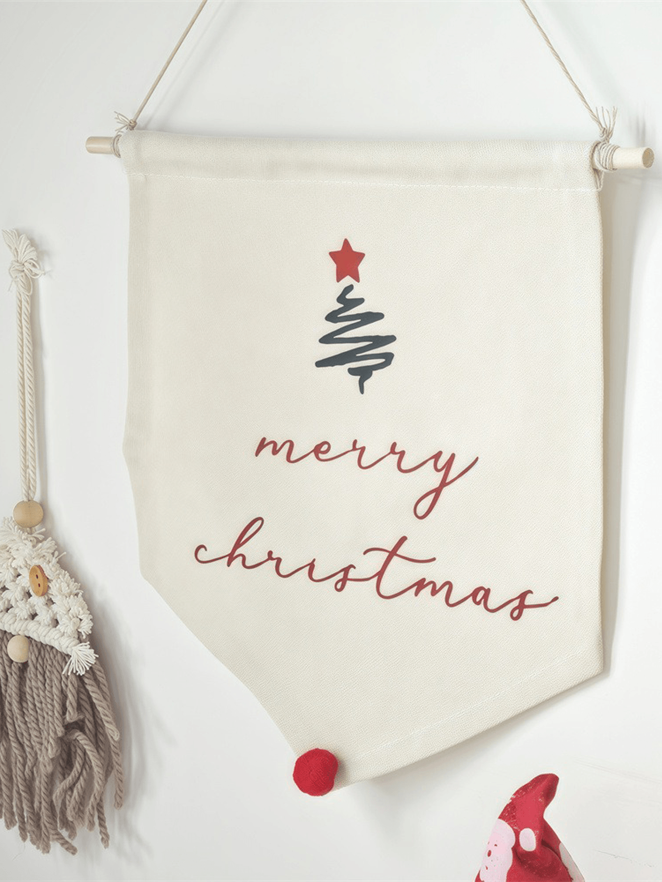 Christmas letter decal banner